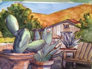 succulent painting start
