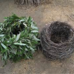 Left - A new basket, Right – after 6 months in the ground